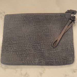 Alice and Olivia gray clutch